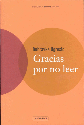 GRACIAS POR NO LEER - FICCION