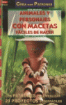 ANIMALES Y PERSONAJES CON MACETAS FACILES DE HACER - SERIE..