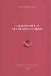 CATALOGO DE LOS GENTILICIOS CANARIOS