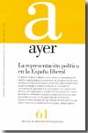 AYER 61 REPRESENTACION POLITICA EN LA ESPA�A LIBERAL