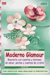 MODERNO GLAMOUR BISUTERIA CON CUENTAS Y BOTONES NACAR PERL