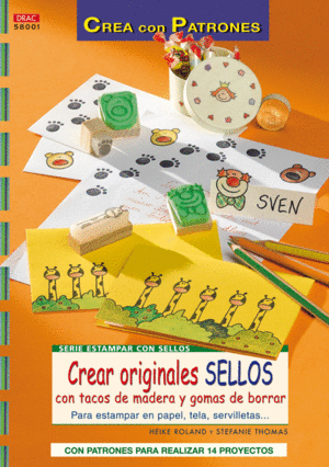 CREAR ORIGINALES SELLOS CON TACOS DE MADERA Y GOMAS BORRAR