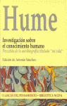 HUME. INVESTIGACION SOBRE EL CONOCIMIENTO HUMANO