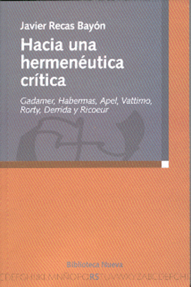 HACIA UNA HERMENEUTICA CRITICA