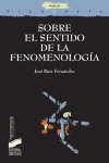 SOBRE EL SENTIDO DE LA FENOMENOLOGIA