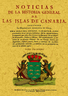 NOTICIAS DE LA HISTORIA GENERAL DE LAS ISLAS DE CANARIA TOMO 2