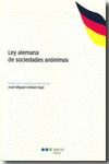 LEY ALEMANA DE SOCIEDADES ANONIMAS	