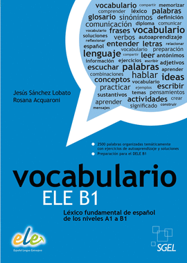 VOCABULARIO ELE B1