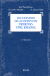 DICCIONARIO DE ACCIONES EN DERECHO CIVIL ESPAÑOL 3º ED