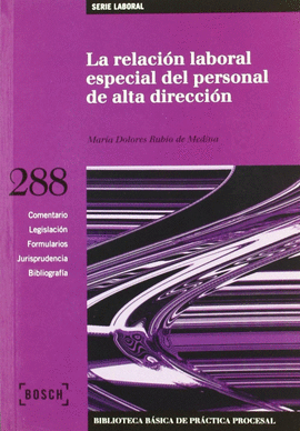 RELACION LABORAL ESPECIAL DEL PERSONAL DE ALTA DIRECCION