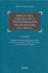 DISOLUCION LIQUIDACION Y TRANSFORMACION SOCIEDADES DE CAPITAL