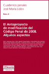 EL ANTEPROYECTO DE MODIFICACION DEL CODIGO PENAL DE 2009