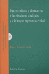 PUNTOS CRITICOS Y ALTERNATIVAS ELECCIONES SINDICALES