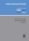 DERECHO INTERNACIONAL PRIVADO VOL�MEN  II.
