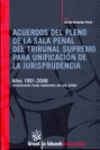 ACUERDOS DEL PLENO DE LA SALA PENAL DEL TRIBUNAL SUPREMO PARA