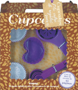 CUPCAKES ( CAJA MOLDES + RECETAS )