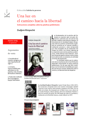 UNA LUZ EN EL CAMINO HACIA LA LIBERTAD