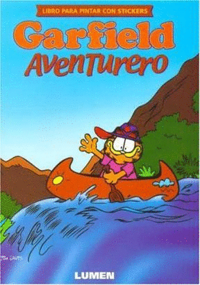 GARFIELD AVENTURERO - LIBRO PARA PINTAR CON STICKERS