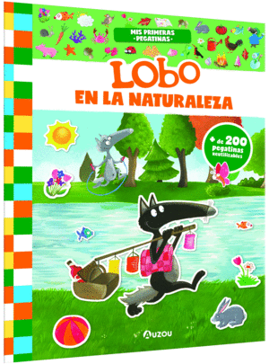 MIS PRIMERAS PEGATINAS - LOBO EN LA NATURALEZA