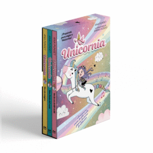 COFRE UNICORNIA 3 LIBROS ESP