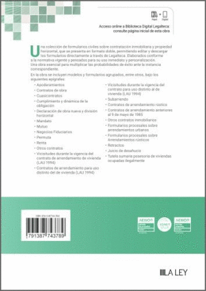FORMULARIOS CIVILES:CONTRATACION INMOBILIARIA Y PROP.HORIZ