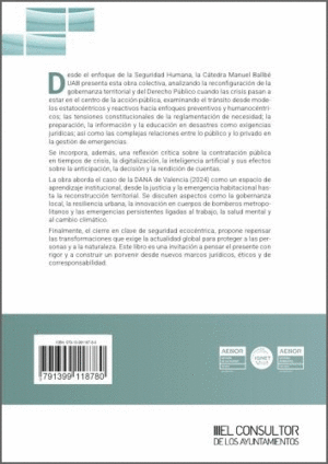 GOBERNANZA TERRITORIAL Y DERECHO P�BLICO EN CONTEXTOS DE CRISIS Y EMERGENCIAS