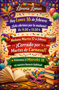 HORARIO CARNAVAL