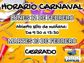 HORARIO CARNAVAL